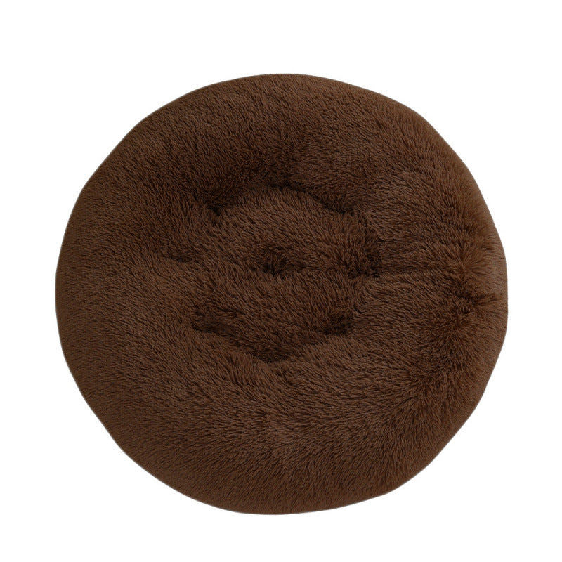 Plush Warm Round Pet Sleep Mat Bed