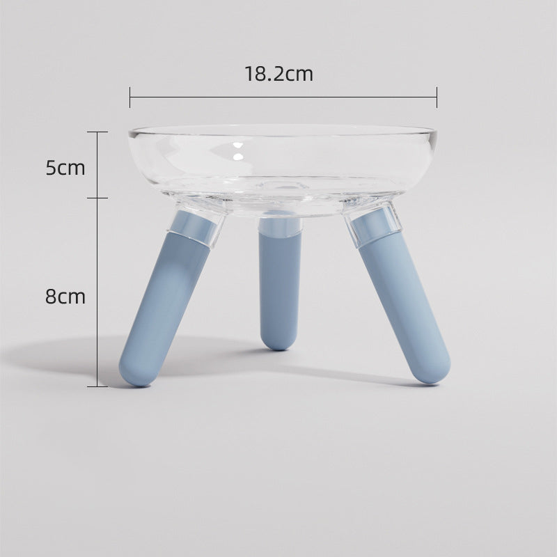 Transparent Glass Pet Feeding And Drinking Bowl
