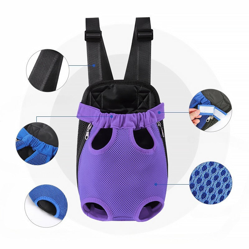 Breathable Pet Backpack Carrier For Small Pets Hiking Travel