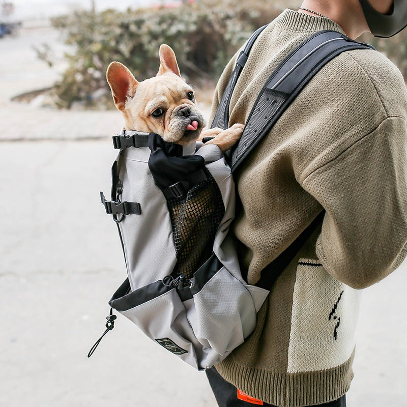 Double Shoulder Pet Backpack Carrier For Outdoor Travel