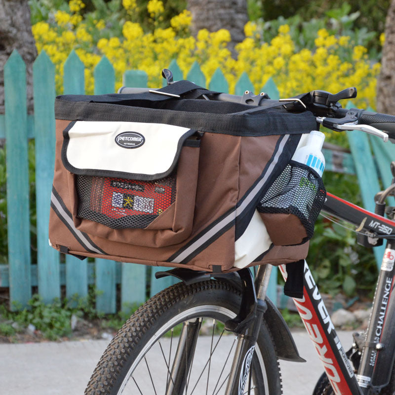 Removable Pet Bicycle Front Basket Carrier For Travel