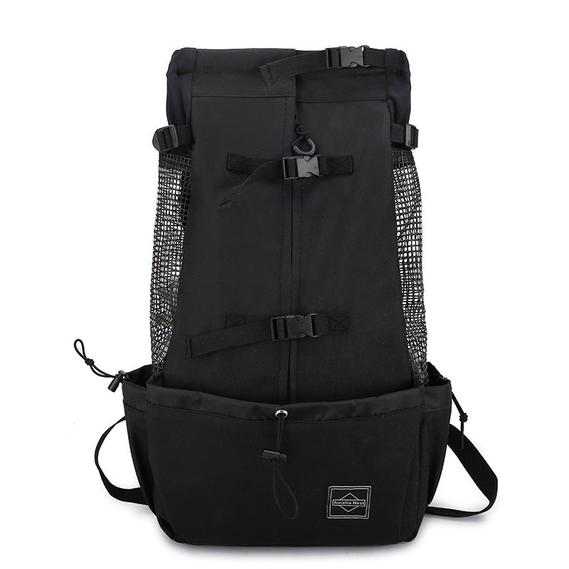 Double Shoulder Pet Backpack Carrier For Outdoor Travel