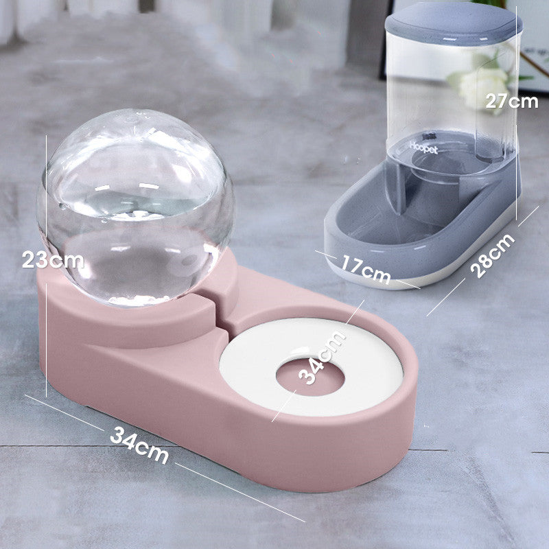 Bubble Ball Automatic Pet Feeder And Water Fountain Bowl