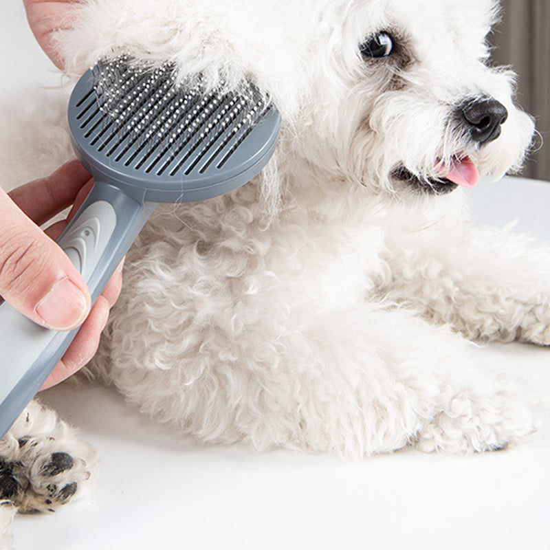 Pet Slicker Grooming Brush Easy Clean Shedding Tool