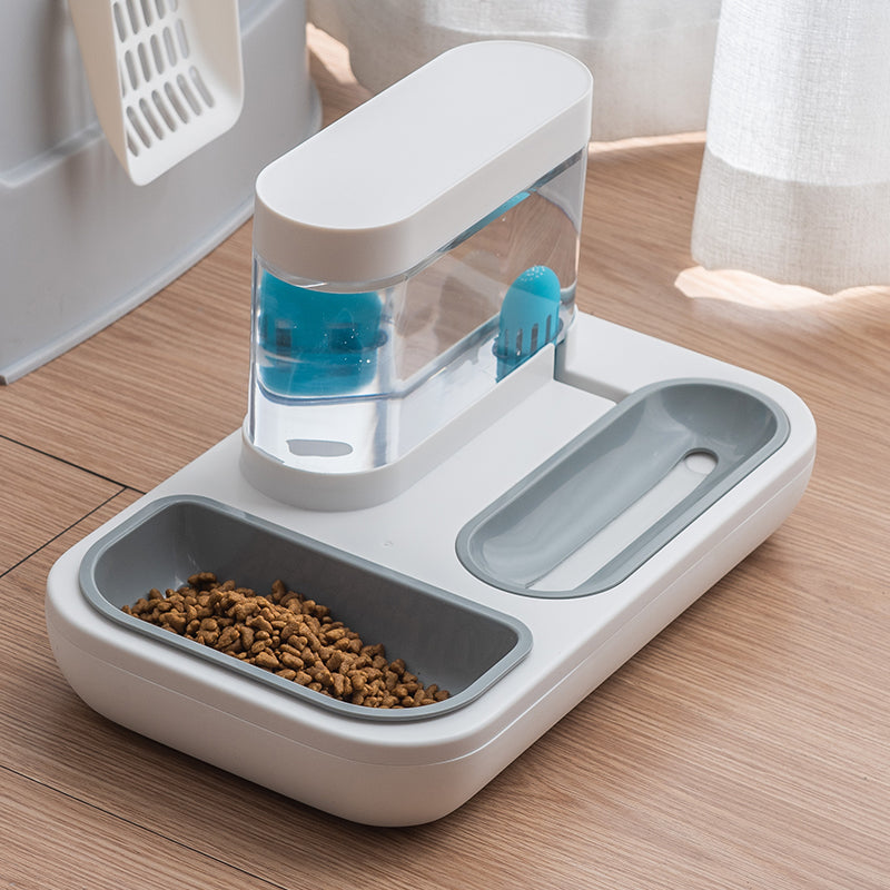 Pet Automatic Feeding And Water Fountain Bowl 1.5L Capacity