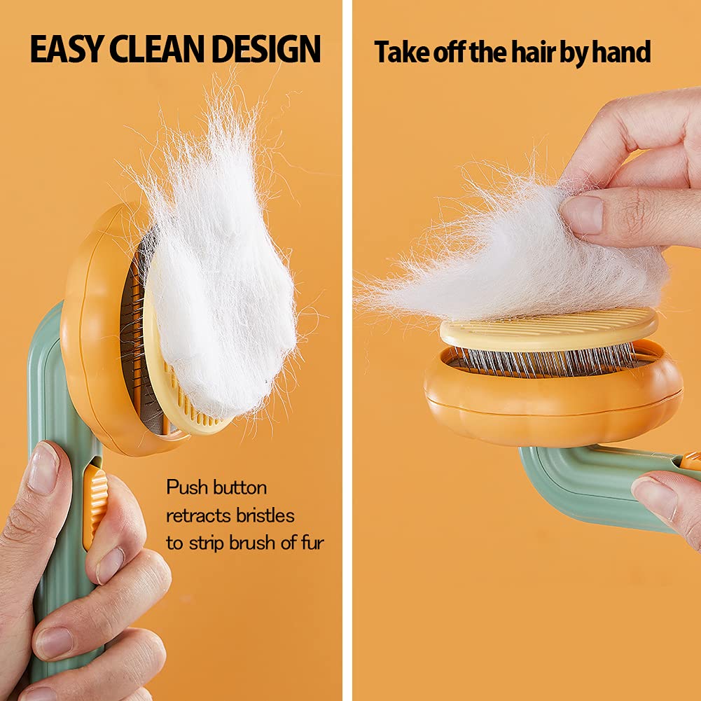 Pet Self Cleaning Slicker Grooming Brush Detangling Tool