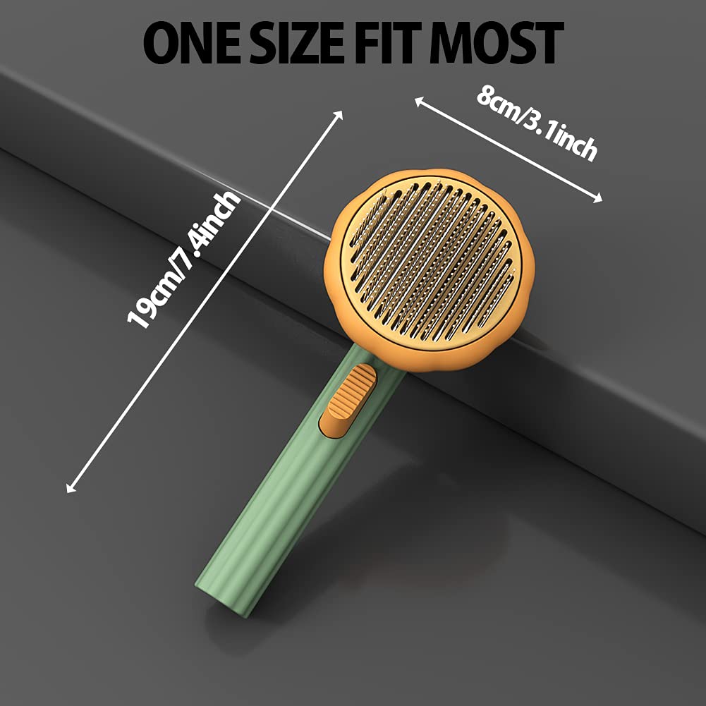 Pet Self Cleaning Slicker Grooming Brush Detangling Tool