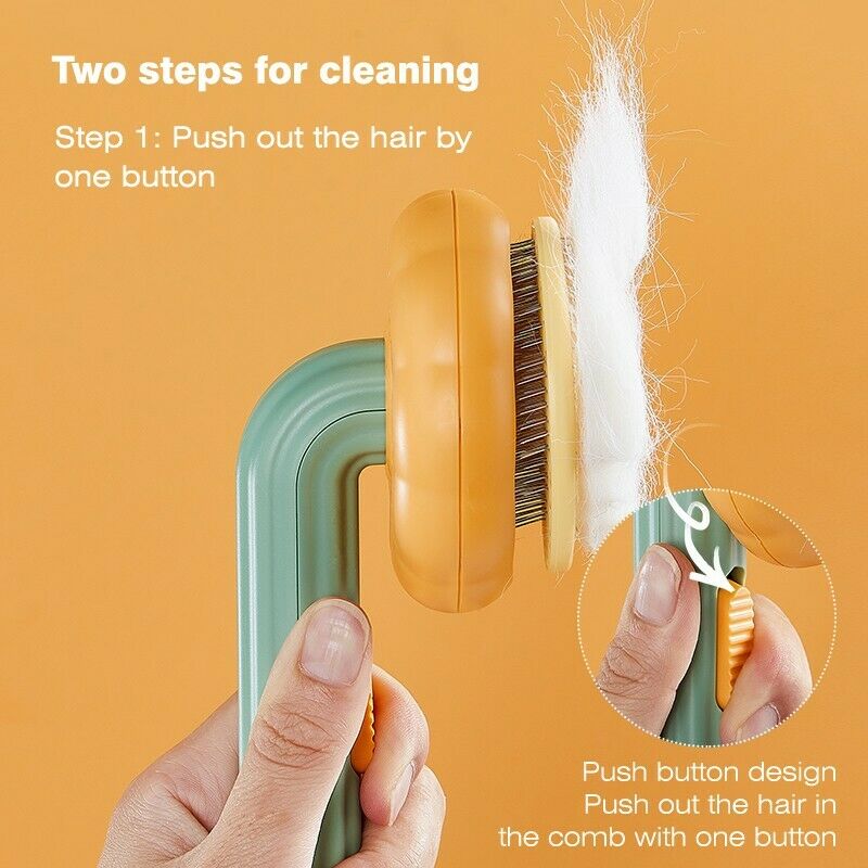 Pet Self Cleaning Slicker Grooming Brush Detangling Tool