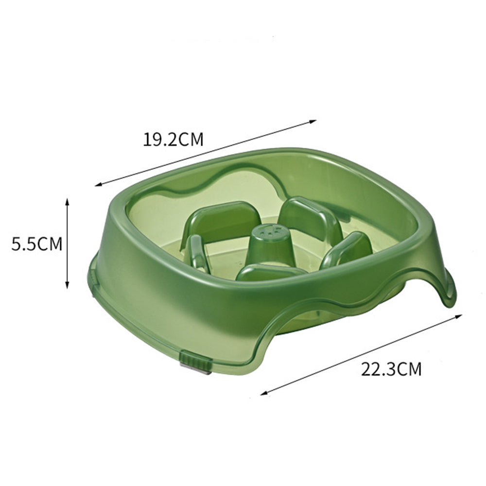Pet Anti-Choking Slow Feeding Water Bowl Food Plate