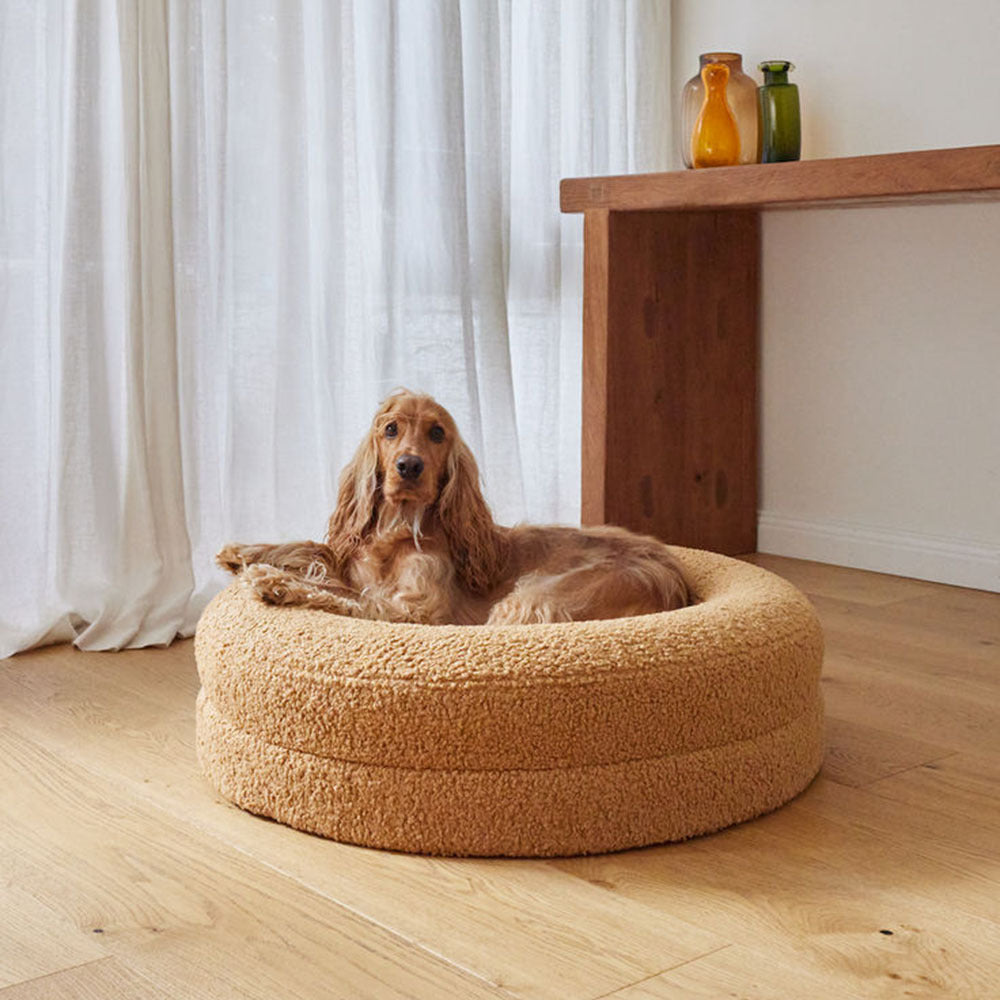 Solid Color Leisure Round Pet Nest Bed