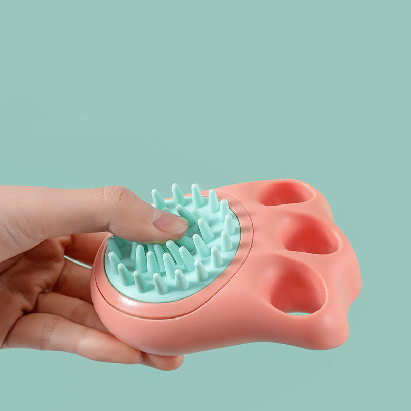 Pet Bath Massage Brush And Grooming Comb