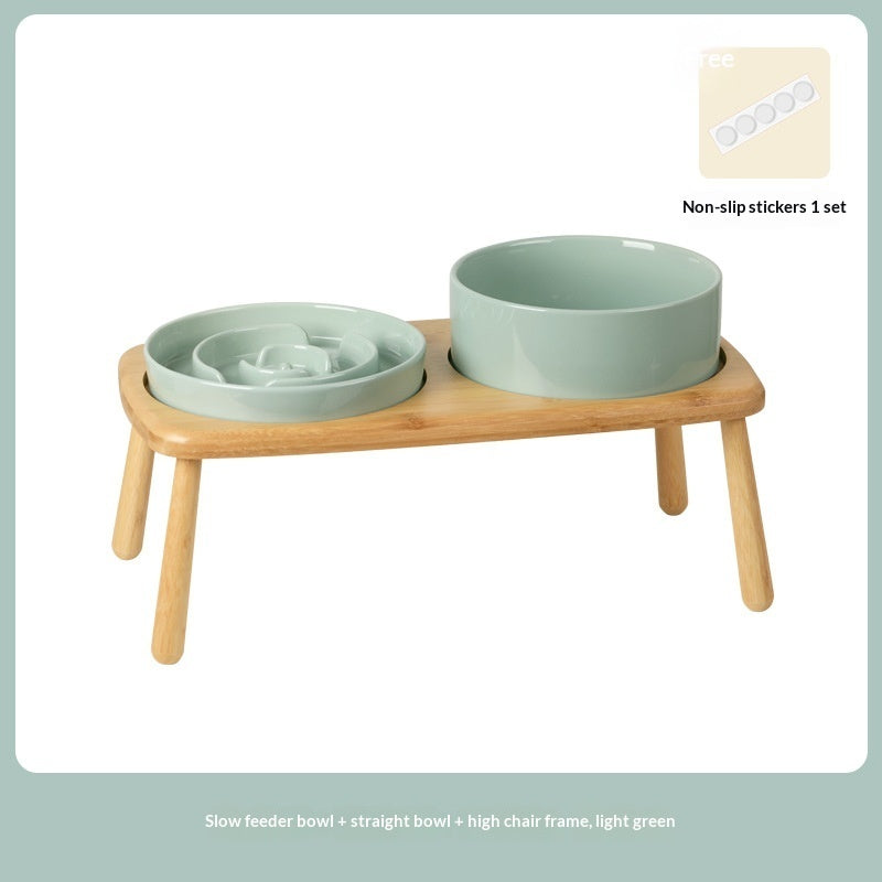 Ceramic Pet Slow Feeding Anti Choking Bowl