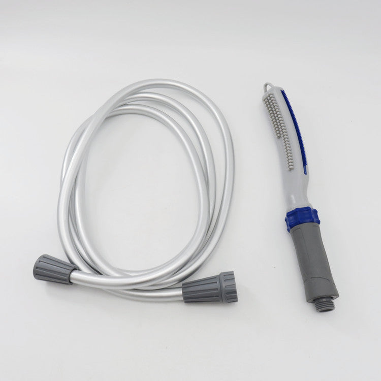 Pet Bath Brush With Integrated Water Hose