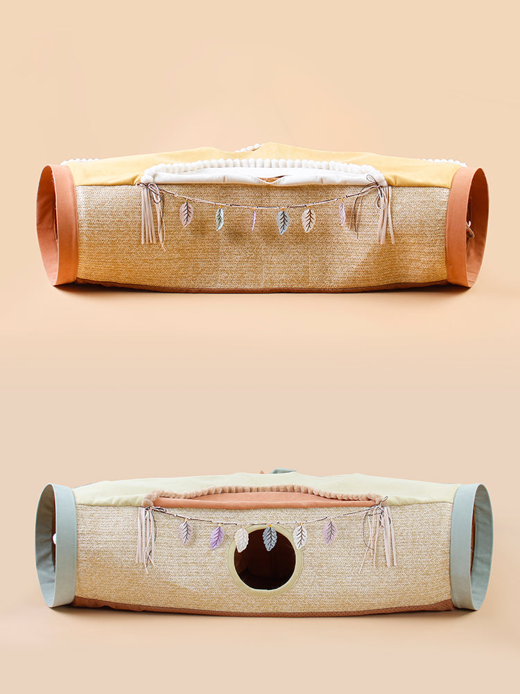 Pet Litter Roll Toy With Drilling Hole Design