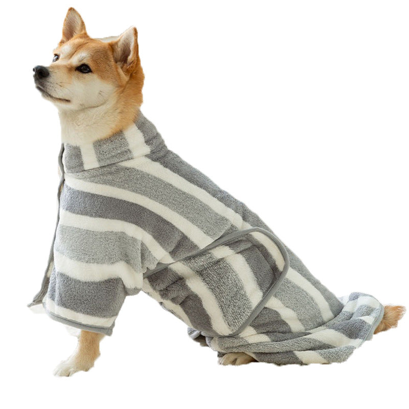 Pet Bath Robe Towels For Post Bath Drying