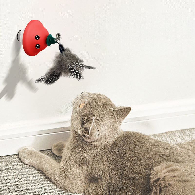 Suction Cup Pet Wand Retractable Teaser Exercise Toy