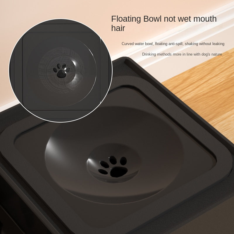 Adjustable Height Pet Double Bowl Feeding Stand