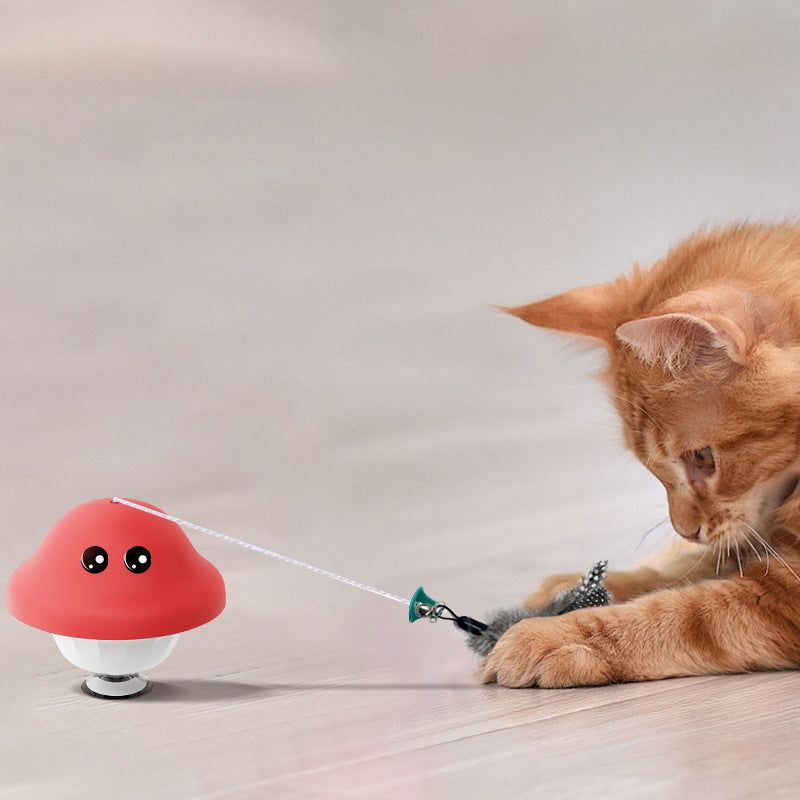 Suction Cup Pet Wand Retractable Teaser Exercise Toy