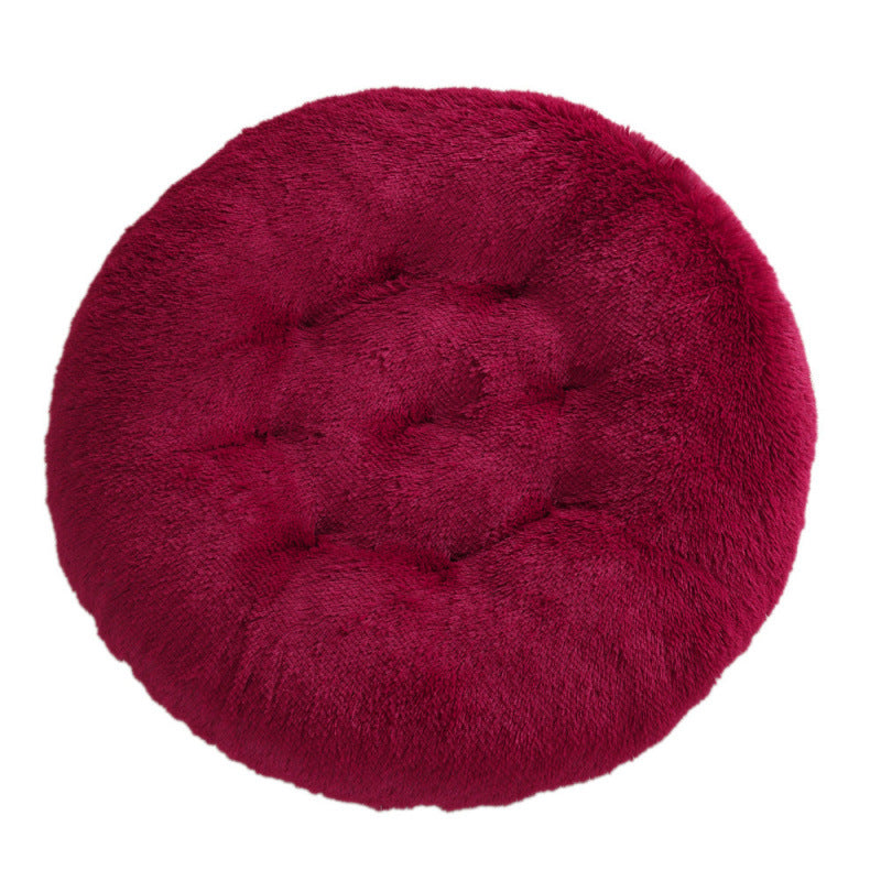 Plush Warm Round Pet Sleep Mat Bed