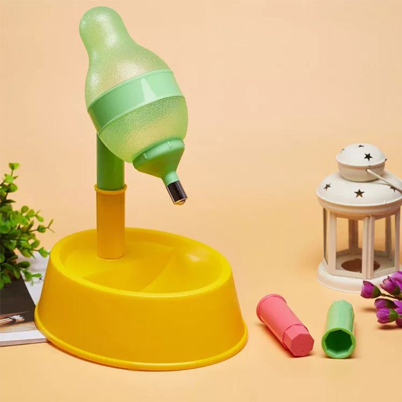 Automatic Pet Water Dispenser With Adjustable Height Feeder Bowl