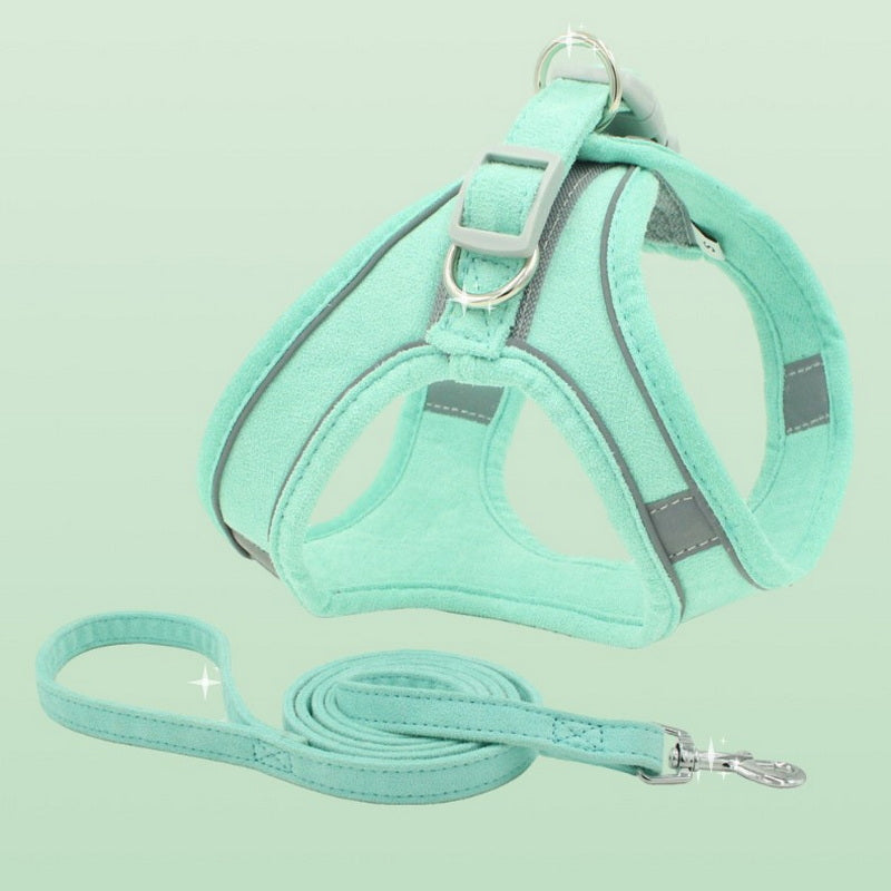 Vest Style Pet Chest Harness With Leash