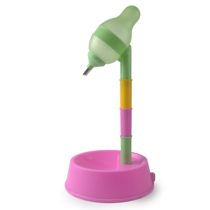 Automatic Pet Water Dispenser With Adjustable Height Feeder Bowl