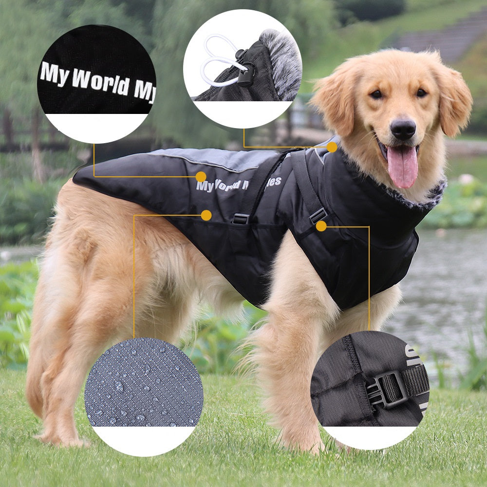 Pet Waterproof Reflective Shell Jacket Outdoor Clothing
