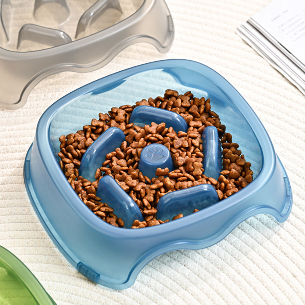 Pet Anti-Choking Slow Feeding Water Bowl Food Plate