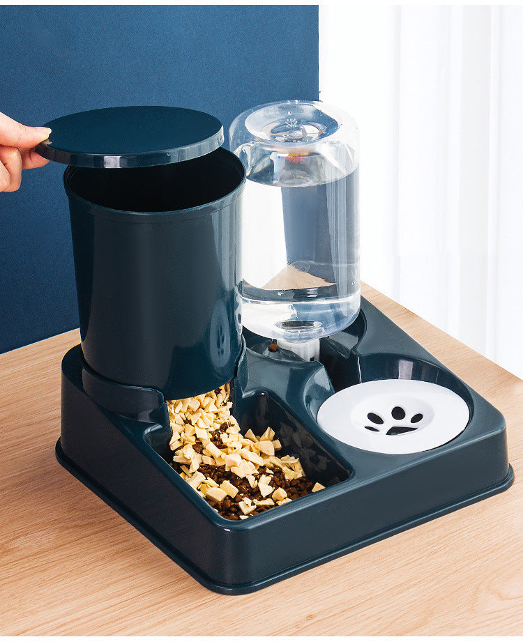 Automatic Pet Feeding Bowl Combined Food And Water Device
