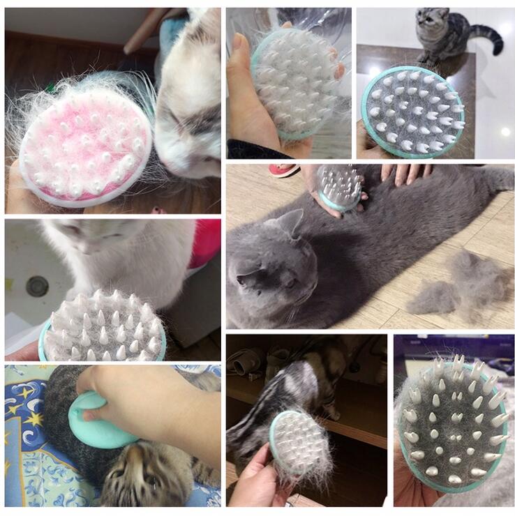 Pet Bath Massage Brush For Grooming And Cleaning