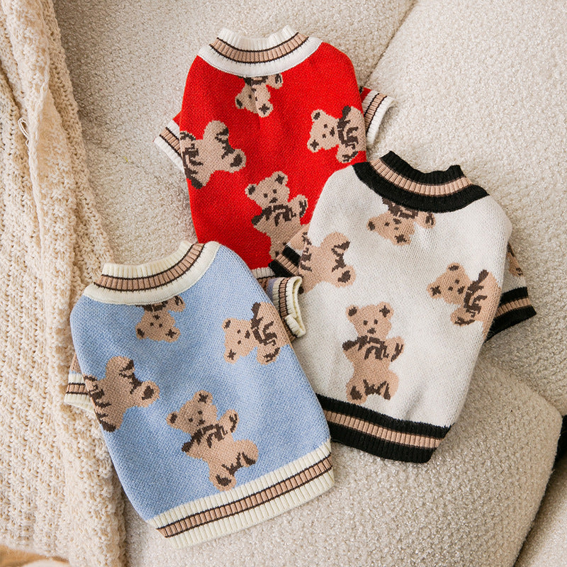 Pet Warm Knitted Sweater Winter Clothing