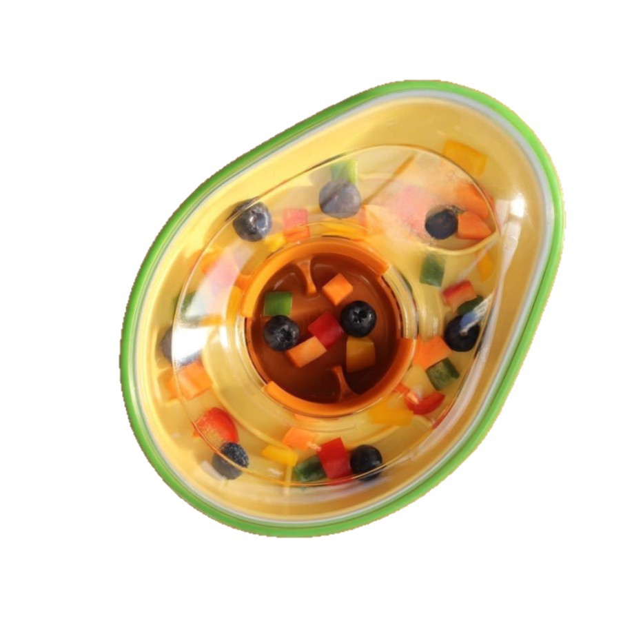 Avocado Shape Anti Tumble Pet Feeding Bowl