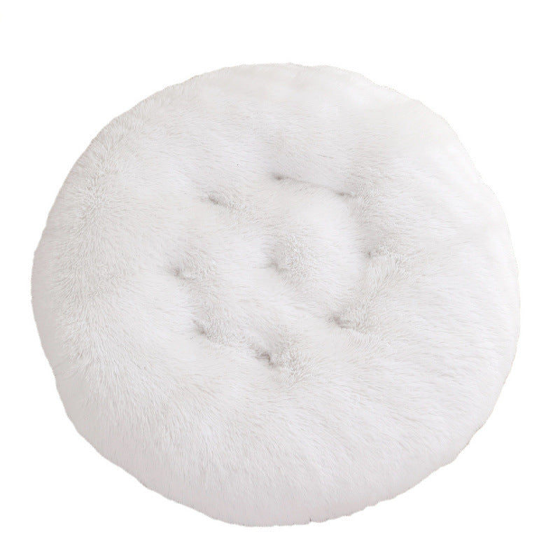 Plush Warm Round Pet Sleep Mat Bed