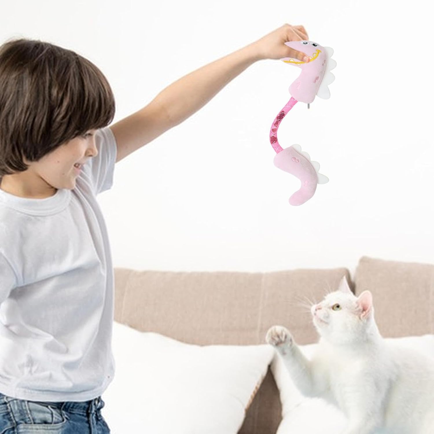 Interactive Pet Chew Toy Catnip Rope Teeth Cleaning Springs