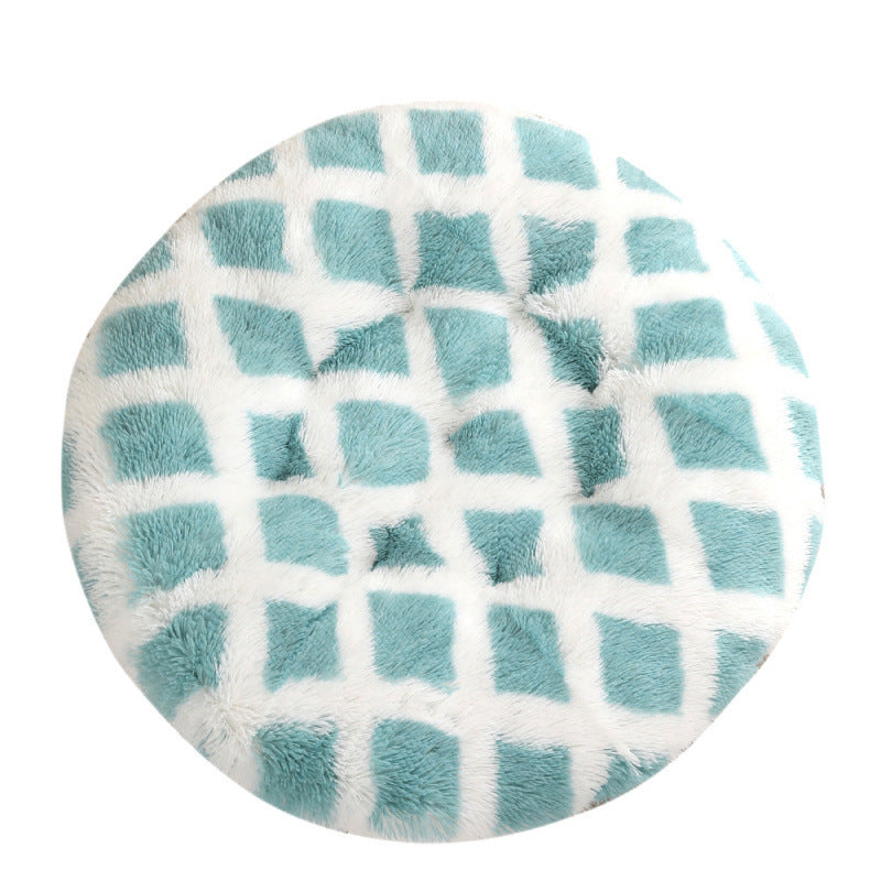 Plush Warm Round Pet Sleep Mat Bed