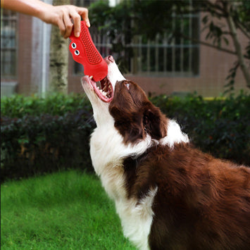 Vocal Pet Chew Toy Durable Natural Rubber Teething
