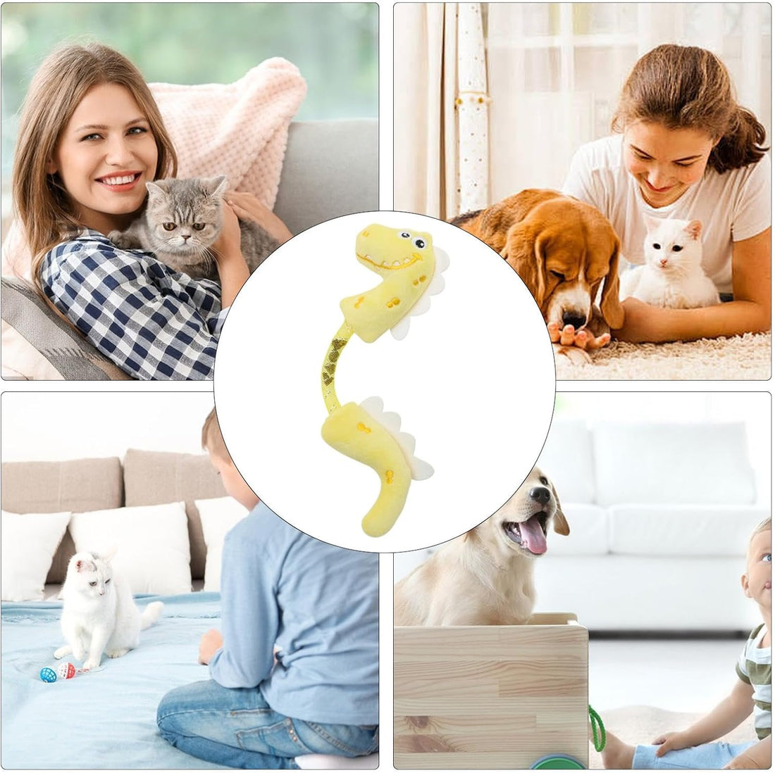 Interactive Pet Chew Toy Catnip Rope Teeth Cleaning Springs