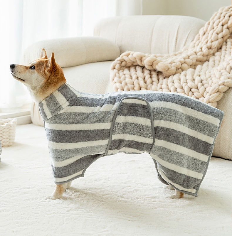 Pet Bath Robe Towels For Post Bath Drying