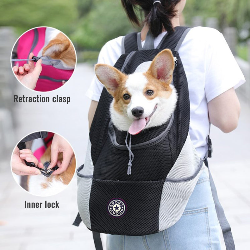 Portable Pet Backpack Carrier For Outdoor Travel