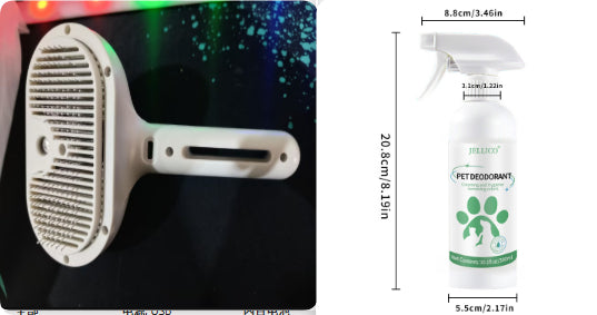 Self Cleaning Pet Grooming Dematting Comb Mist Brush