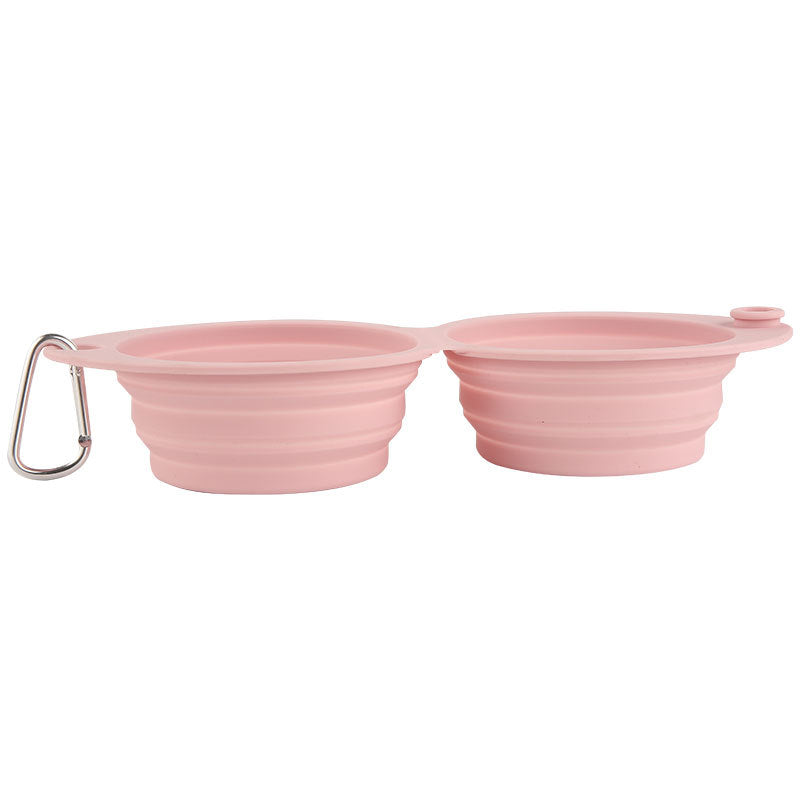 Pet Foldable Silicone Portable Feeding Bowl Outdoor