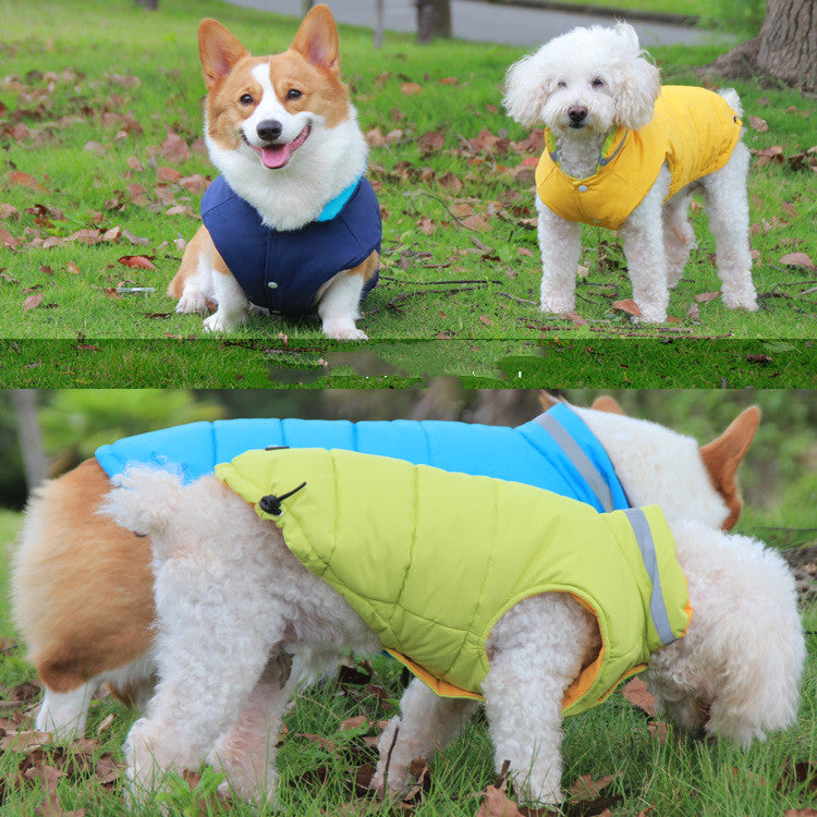 Pet Waterproof Reflective Outdoor Jacket Warm Thickened Coat