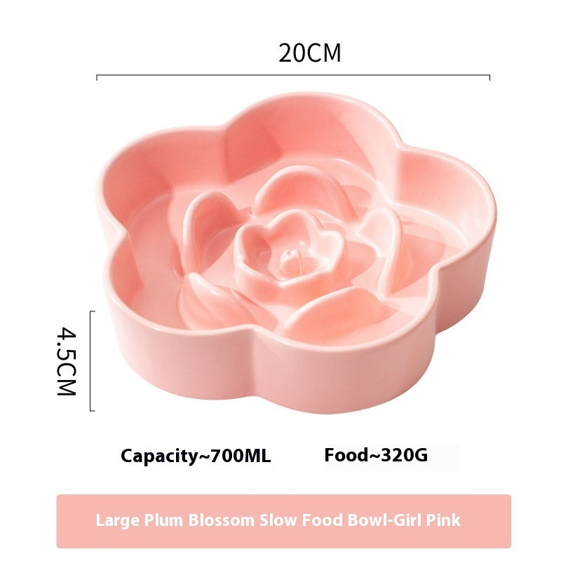Ceramic Pet Slow Feeding Bowl