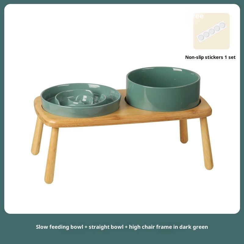 Ceramic Pet Slow Feeding Anti Choking Bowl