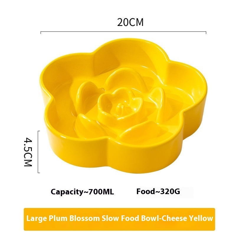 Ceramic Pet Slow Feeding Bowl