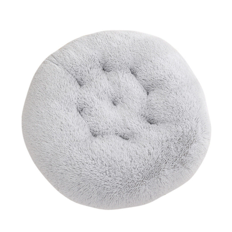 Plush Warm Round Pet Sleep Mat Bed