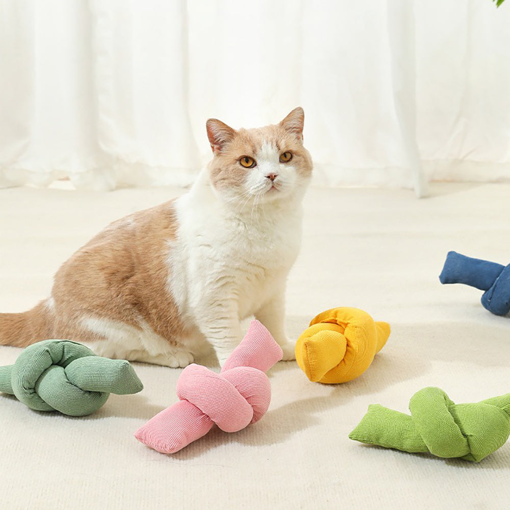 Pet Cotton Rope Knot Chew Tug Interactive Toy