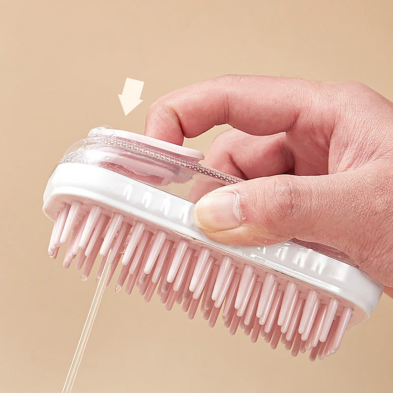 Silicone Pet Bath Massage And Cleaning Brush
