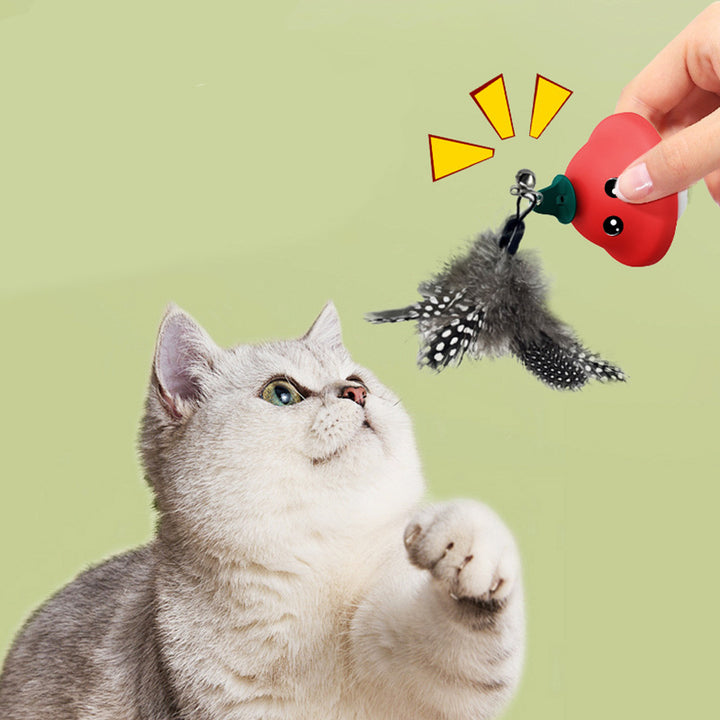 Suction Cup Pet Wand Retractable Teaser Exercise Toy