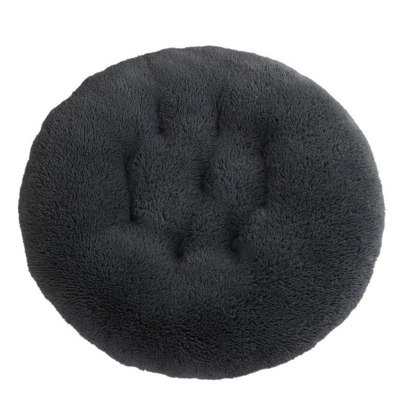 Plush Warm Round Pet Sleep Mat Bed